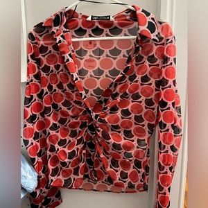 Zara mesh blouse